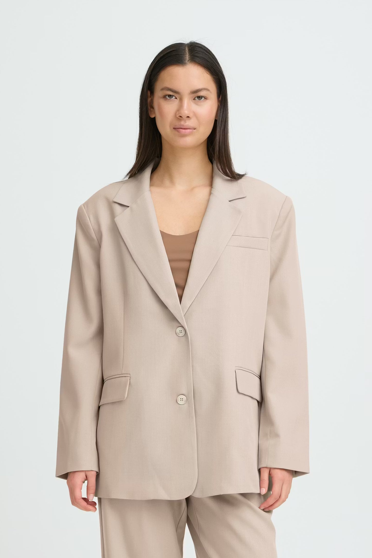 Blazer oversize con revers