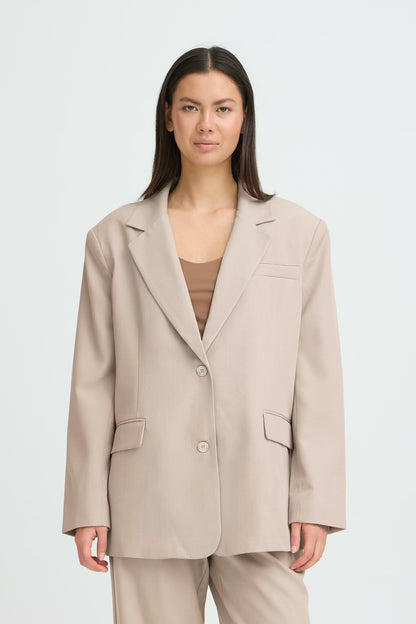 Blazer oversize con revers