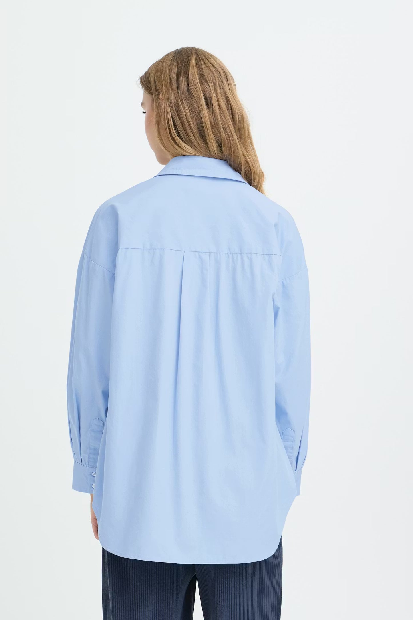 Camicia oversize azzurra