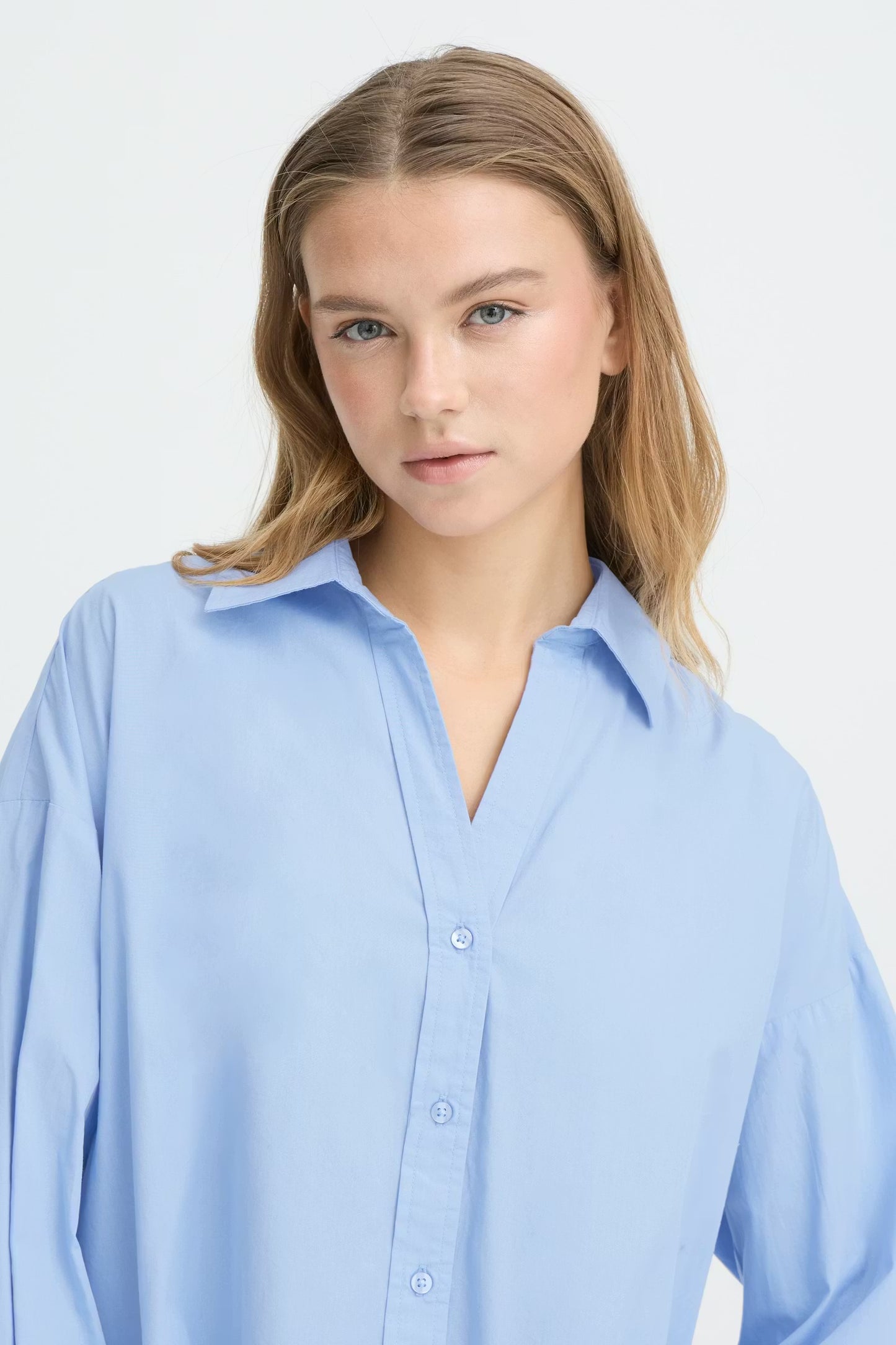 Camicia oversize azzurra