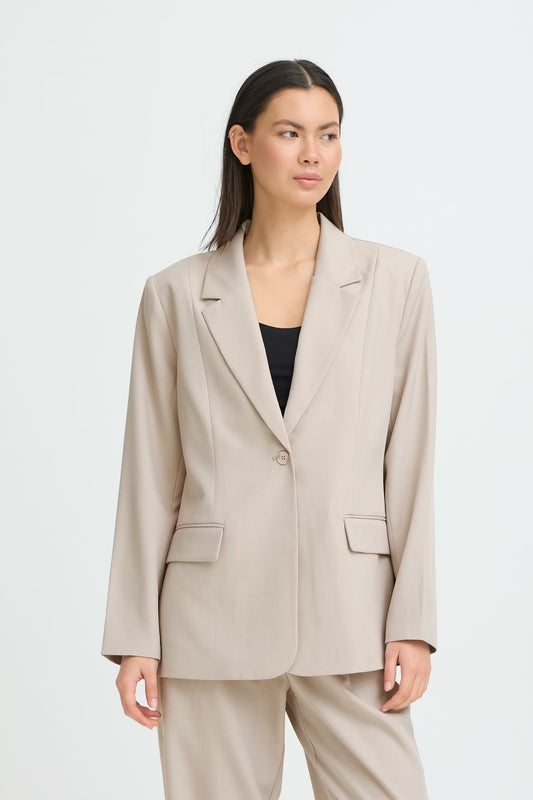 Blazer tortora melange