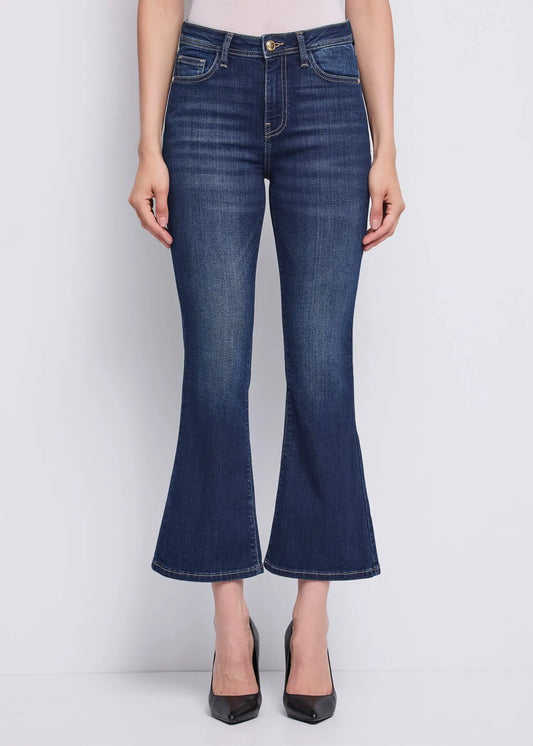 Jeans flare cropped