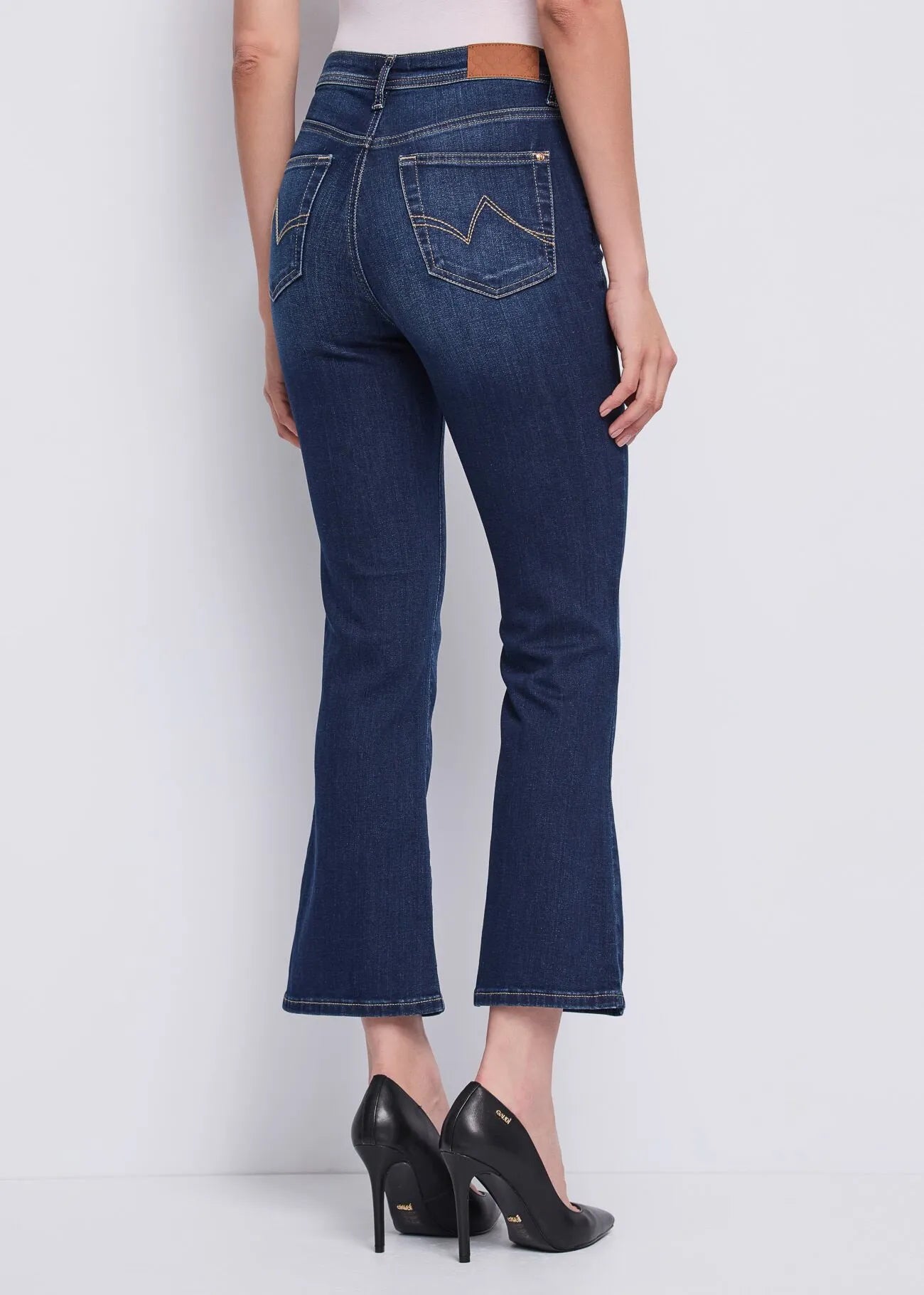 Jeans flare cropped