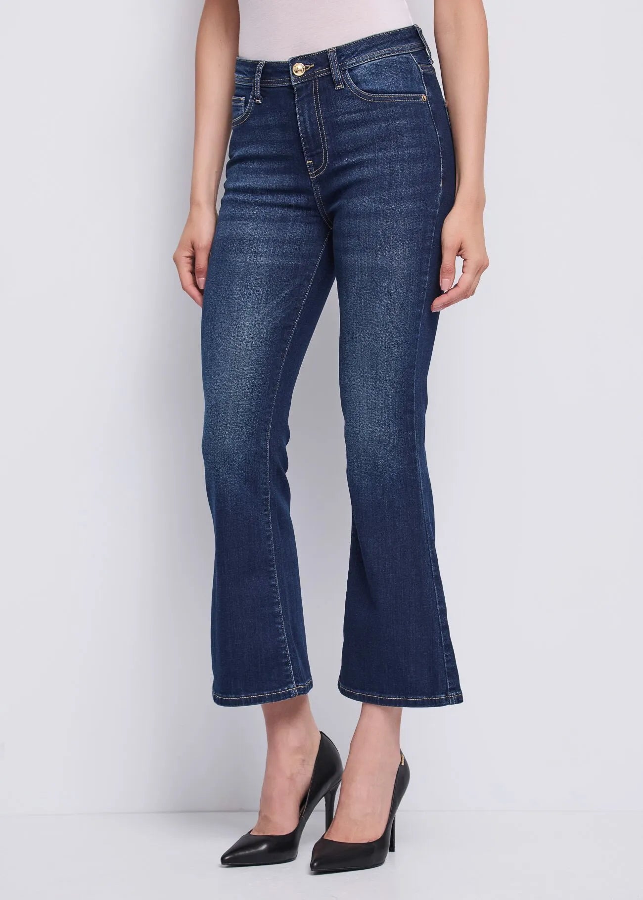 Jeans flare cropped