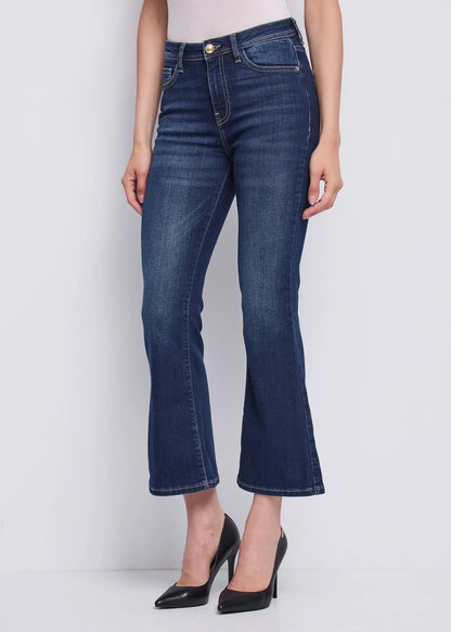 Jeans flare cropped