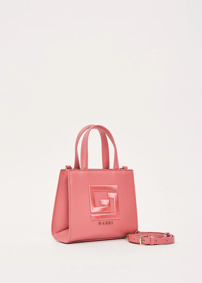Shopping bag rosa in similpelle