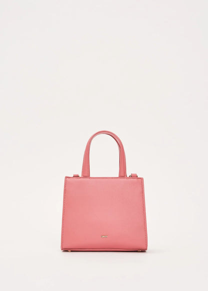 Shopping bag rosa in similpelle