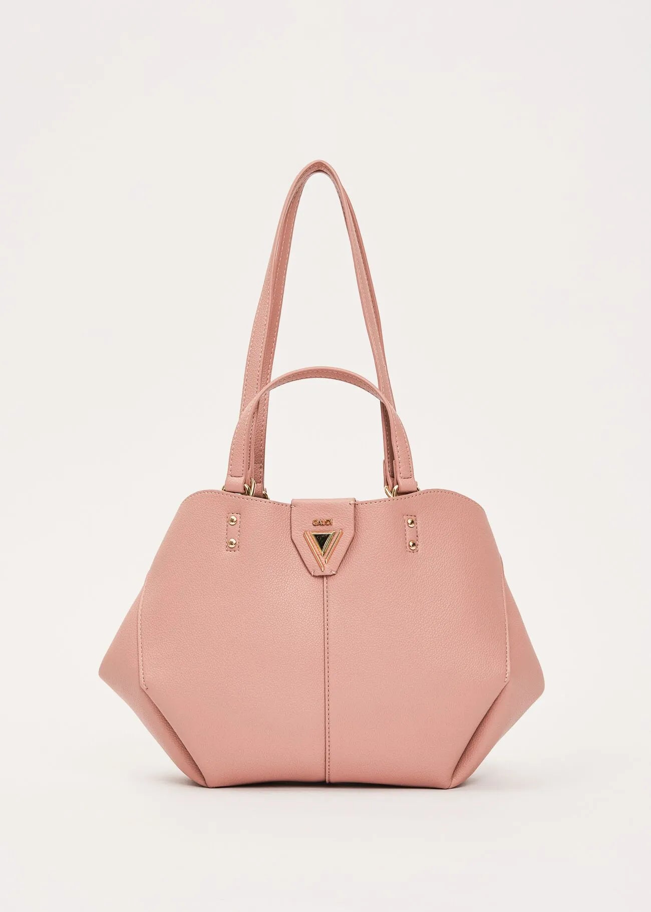 Shopping bag rosa con pochette