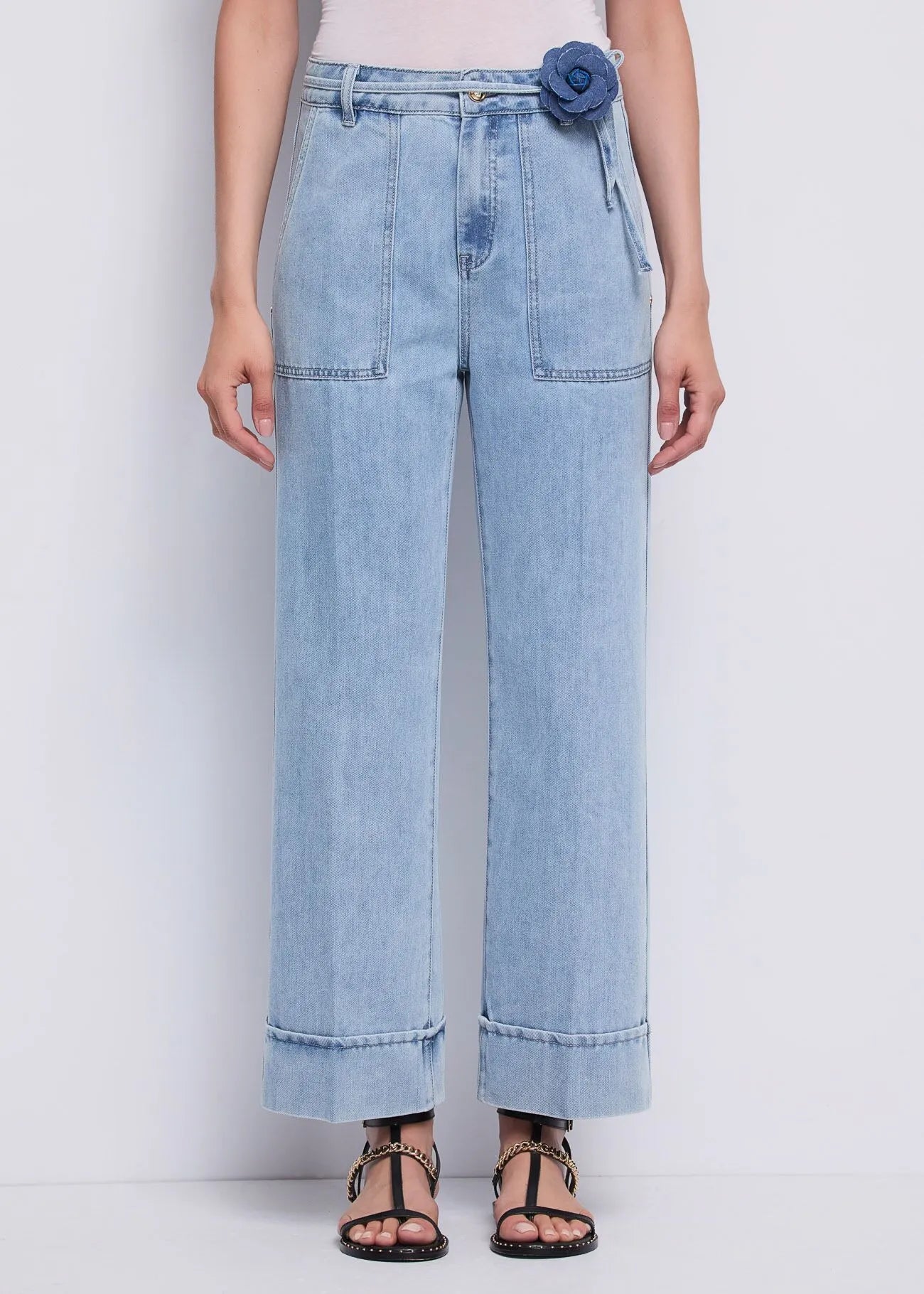 Jeans baggy da donna in cotone used