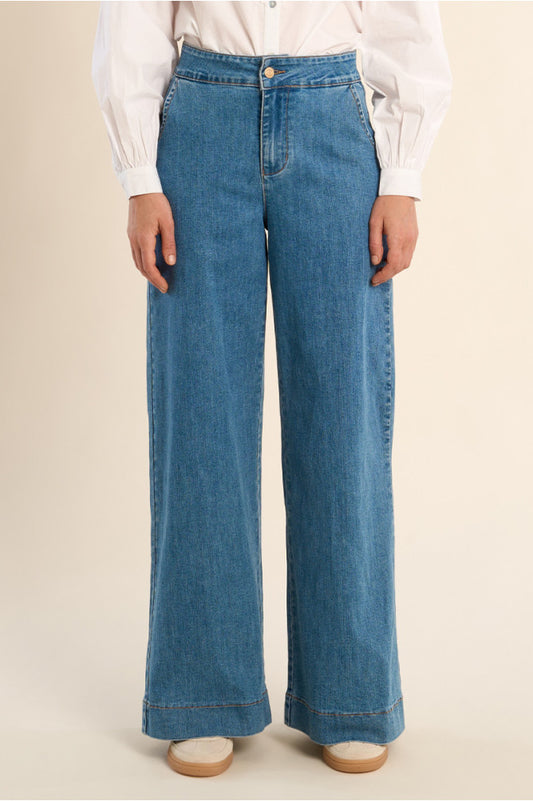 Jeans a gamba larga