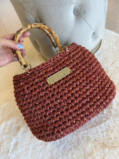 Borsa ad uncinetto modello Ftera
