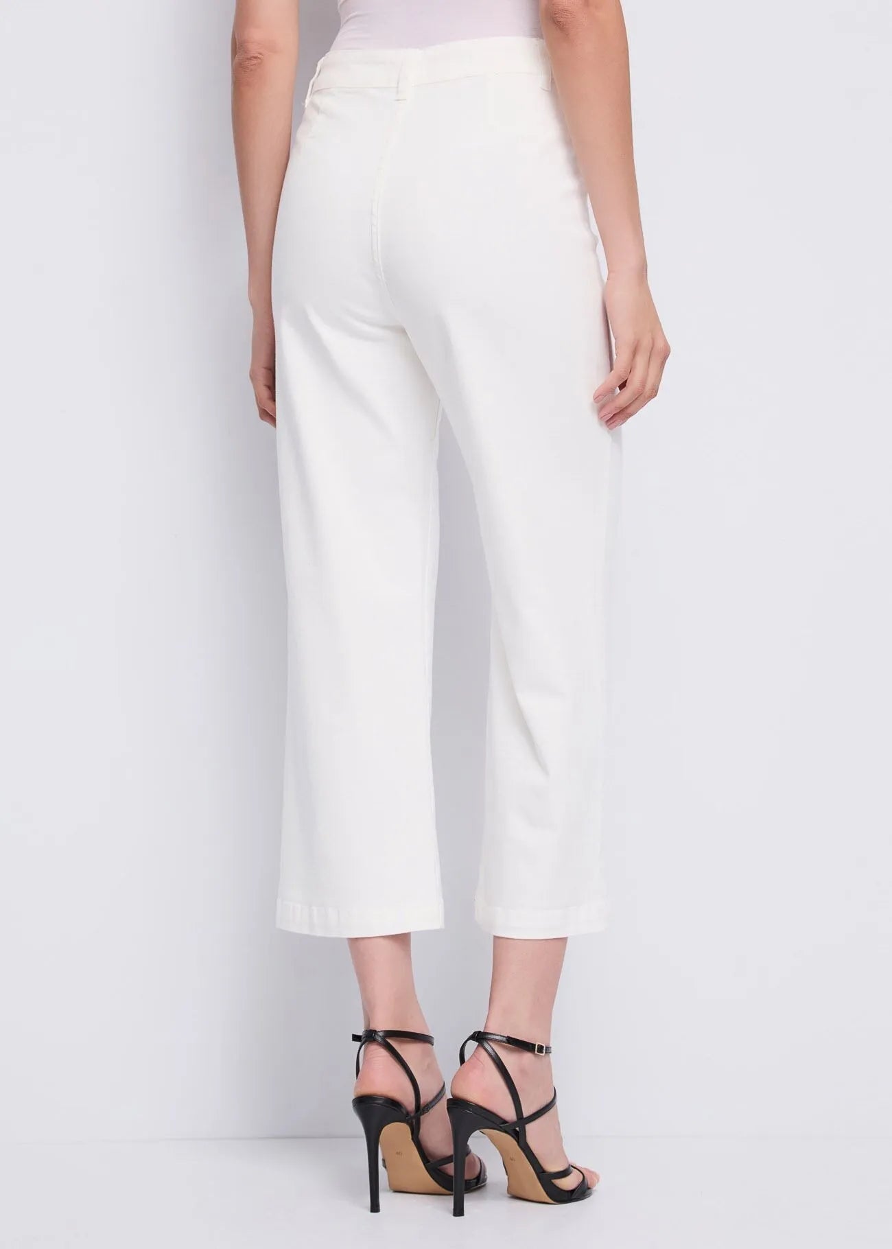 Pantaloni straight da donna in twill