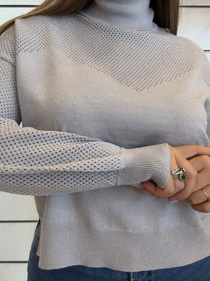 Dolcevita da donna in filato lurex