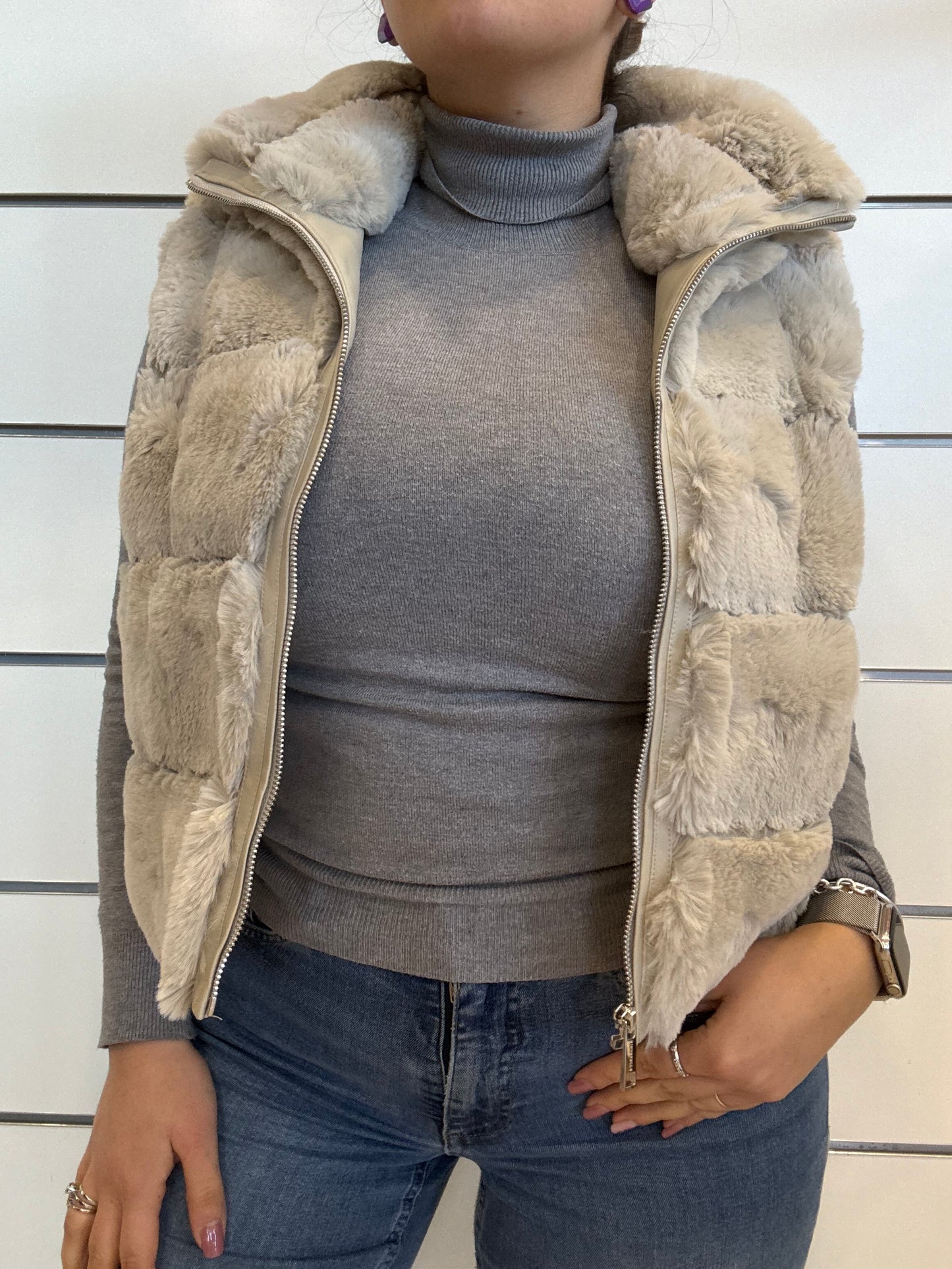 Gilet in ecopelliccia