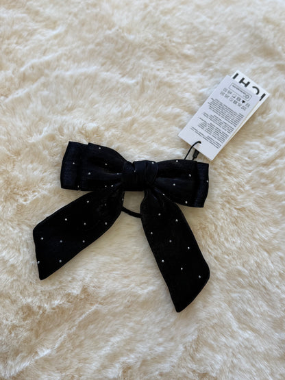 Laccetto per capelli con fiocco nero
