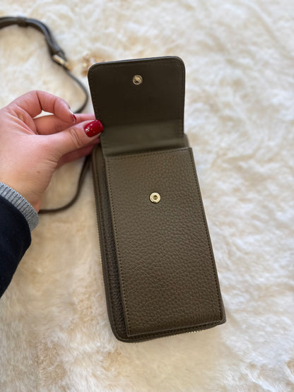 Portacellulare verdone in similpelle