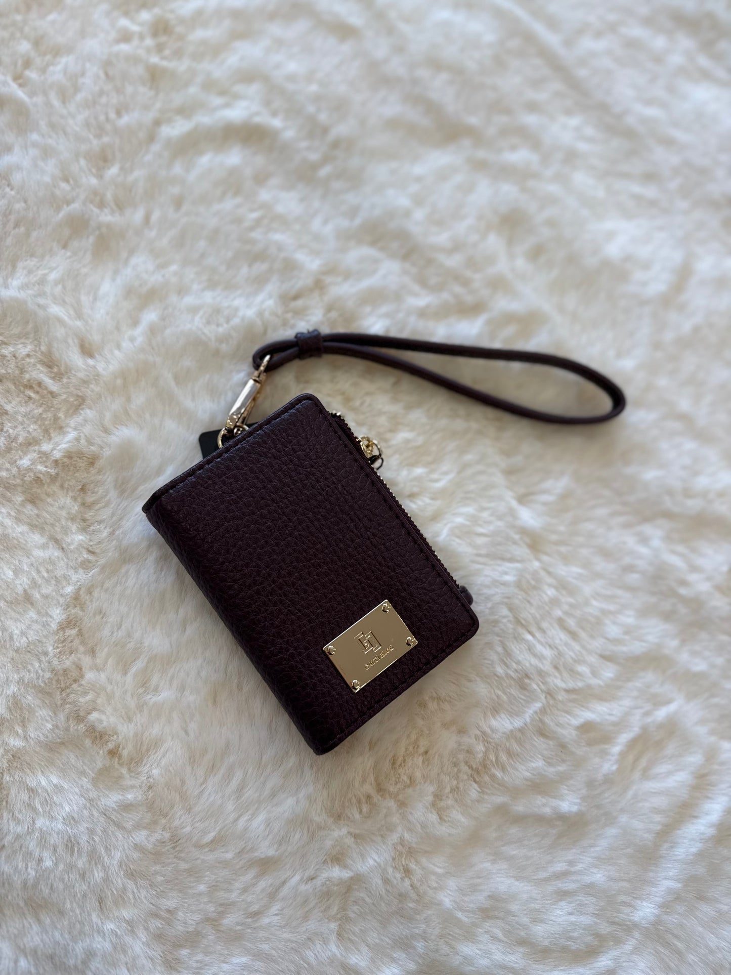 Portacarte bordeaux in similpelle