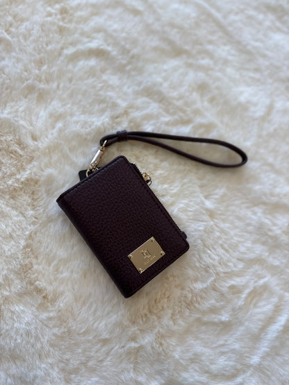 Portacarte bordeaux in similpelle