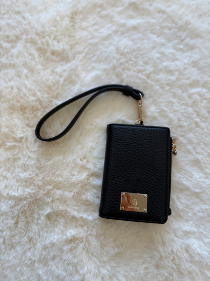 Portacarte nero in similpelle