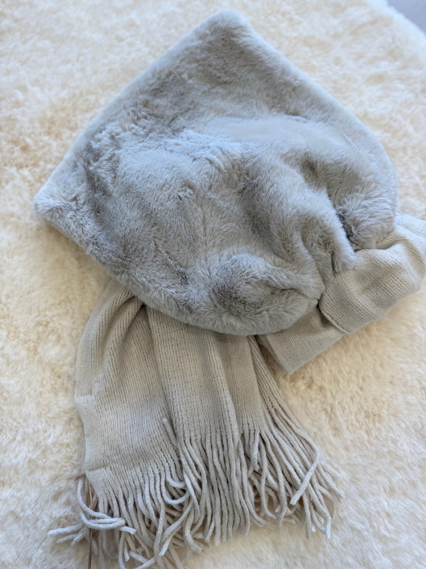 Sciarpa con ecopelliccia