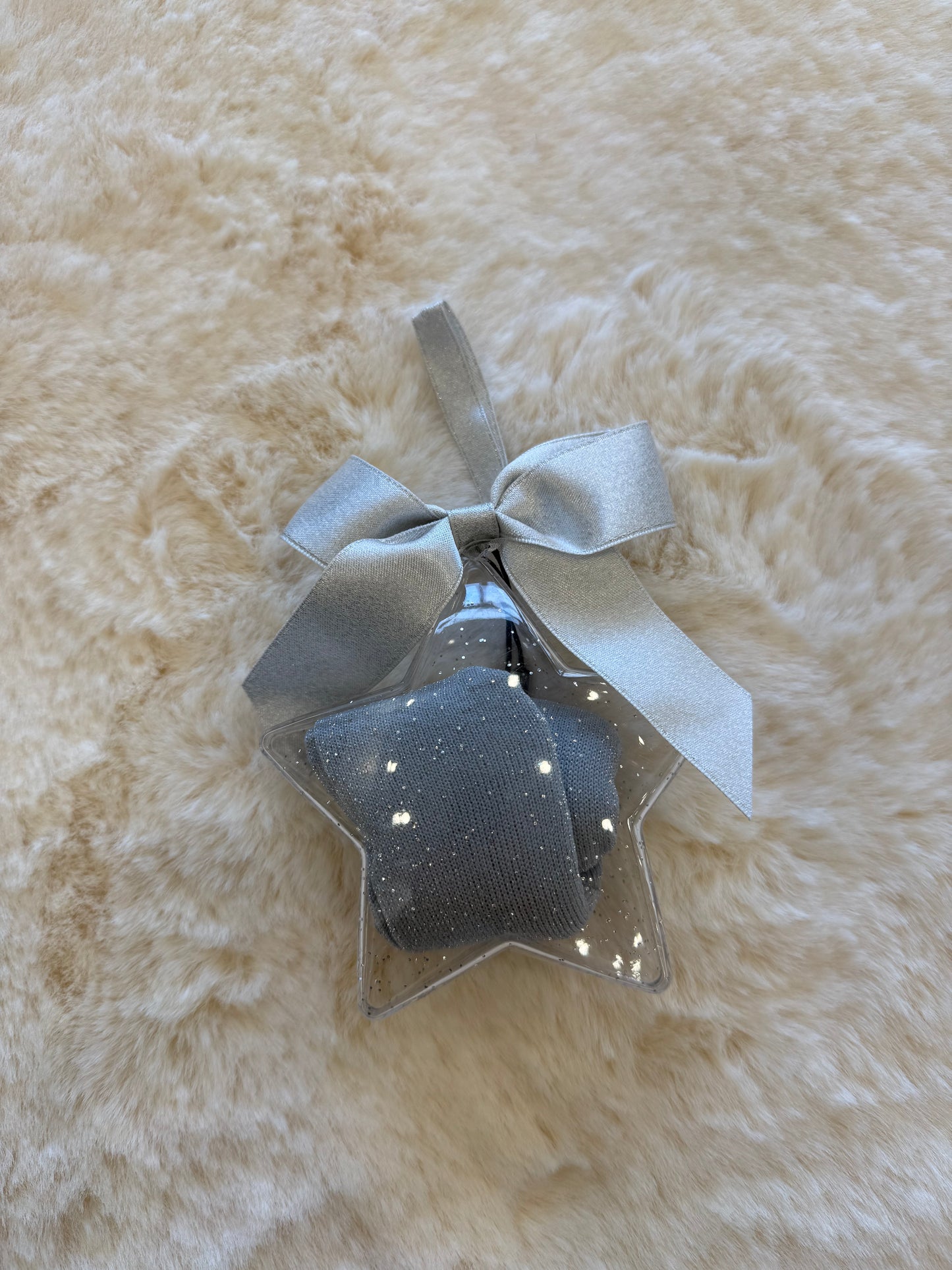 Stellina con calzino grigio