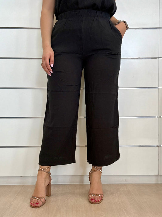 Pantalone fluido in viscosa