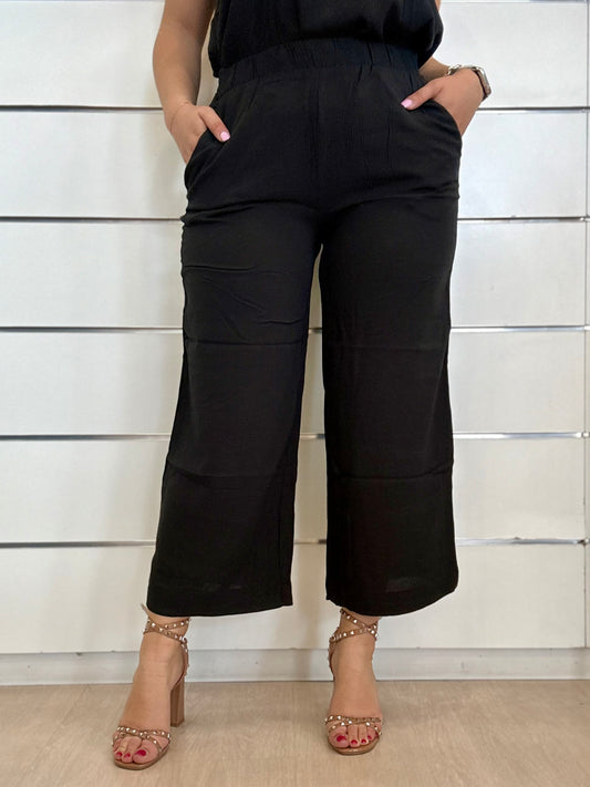 Pantalone fluido in viscosa