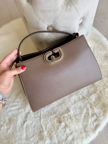 Borsa top handle cioccolato in similpelle di Gaudì con design elegante e manico robusto