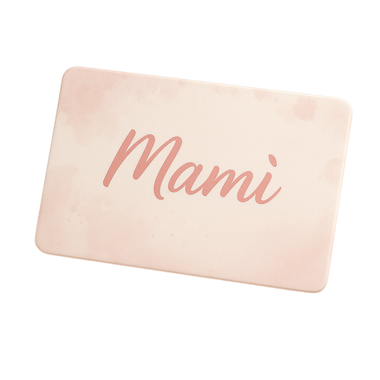 Buono regalo Mamì elegante con design semplice e raffinato per occasioni speciali