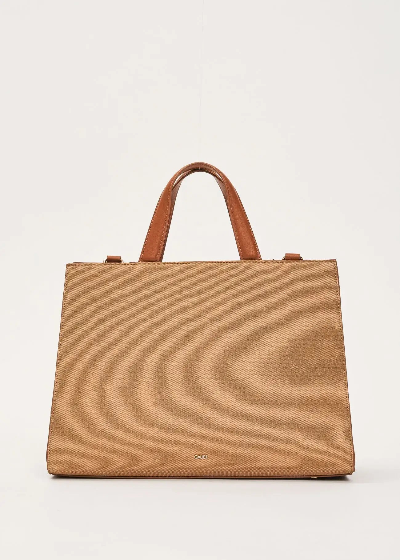 Borsa a mano Gaudì beige con tracolla elegante e spaziosa per lo shopping quotidiano