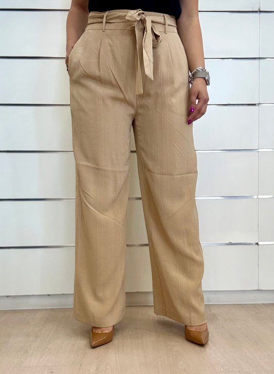 Pantaloni a vita alta con cintura annodata di Molly Bracken, eleganti e comodi per ogni occasione
